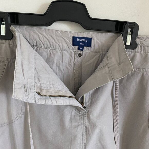 Reitman's Light Gray 100% Cotton Skort Women's Size 20 - Picture 3 of 6